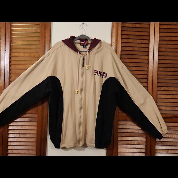 Vintage Rigo R1/15 Mens Hoodie Rare Y2K Full Zip 3XLT  Streetwear Hip Hop Jacket - Picture 4 of 9